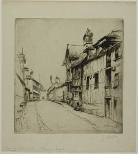 Little Cloister Street, Troyes tekijältä Gustave Leheutre