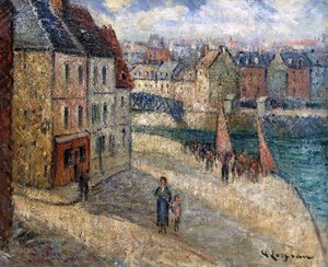 Laituri Dieppessä, tekijältä Gustave Loiseau