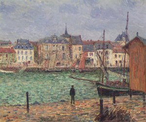 Pornicin satama, nousuvesi tekijältä Gustave Loiseau