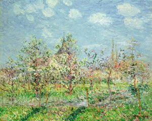 Kukkiva hedelmätarha, l902 tekijältä Gustave Loiseau