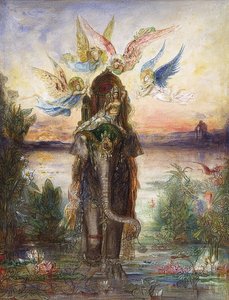 Der Heilige Elefant (Peri). 1882 tekijältä Gustave Moreau