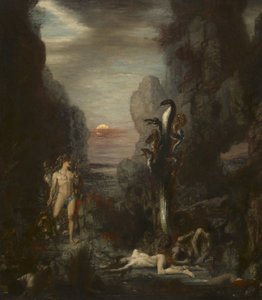 Hercules ja Lernaean Hydra, 1875-76 tekijältä Gustave Moreau