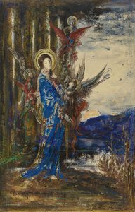 ""todisteet"" Gustave Moreaun akvarelli (1826-1898) Yksityinen kokoelma tekijältä Gustave Moreau