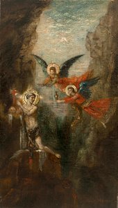 Moreau - Pyhimys erämaassa, noin 1879 tekijältä Gustave Moreau