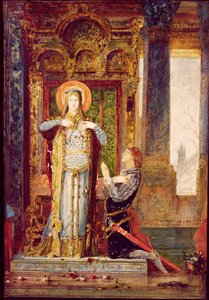 Pyhä Elisabeth Unkarilainen eli Ruusujen ihme, 1879 tekijältä Gustave Moreau