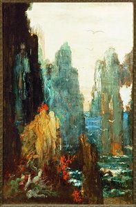 Seireenit (maalaus kankaalle) tekijältä Gustave Moreau