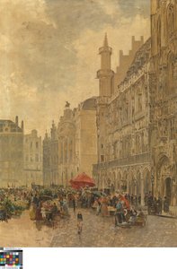 Grande Place Brysselissä tekijältä Gustave Walckiers