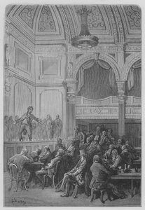 Kahvila-konsertti tekijältä Gustave after Dore