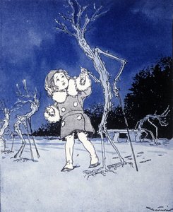 Kuvitus James Matthew Barrien (JM tai J. M. Barrie) tarinaan "La storia di Peter Pan" tekijältä Gustavo Gustavino Rosso