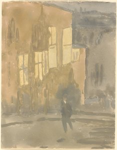 Street at Night, Meudon tekijältä Gwen John