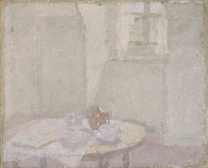 Pieni sisätila, noin 1926 (öljy kankaalle) tekijältä Gwen John