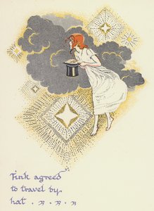Peter Pan ja Wendy: Tink suostuivat matkustamaan hatulla (värilitho)