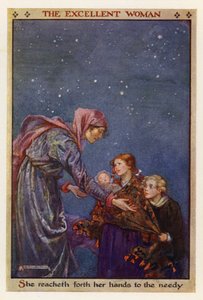 Erinomainen nainen (värilitografia) tekijältä Gwynedd M. Hudson