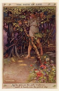 Elämän polku (värilitografia) tekijältä Gwynedd M. Hudson