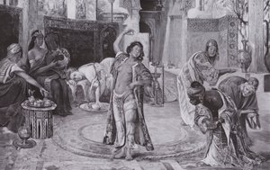 Viihde haaremissa (litho) tekijältä Gyula Tornai