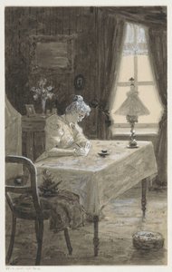 Mimi kirjoittaa kirjeen