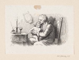 Kuvitus elokuvalle "The Naughty Boy" H.C. Andersen, "Satuja ja tarinoita", osa 1 tekijältä H.P. Hansen