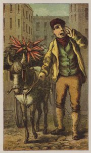 Costermonger (väri litho)