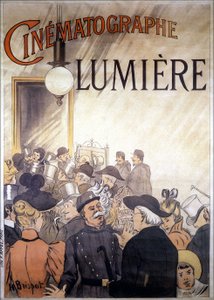 H. Brispotin mainosjuliste Lumièren veljien kuvaajalle, 1900-luvun alku.
