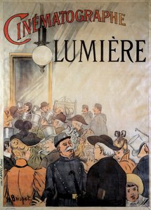 Juliste Lumieren veljesten kuvaajalle suuressa kahvilassa joulukuussa 1895 (kuva)