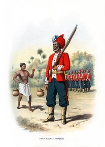 Ensimmäinen Madras Pioneers, 1890.
