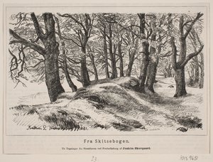 Fredriksborgin hevospuutarhasta tekijältä H. C. Henneberg
