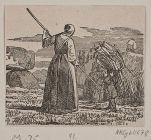 Kuvitus "Kätilö ja peikko"