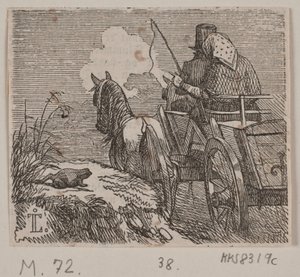 Kuvitus "Kätilö ja peikko" tekijältä H. C. Henneberg