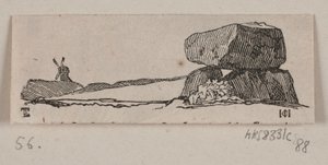 Kuvitus "Kivimonumenteille" tekijältä H. C. Henneberg