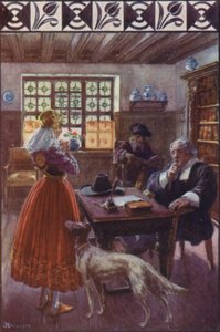 "Jumala, joka tietää minun olevan oikeassa, antaa todisteet" (väri litho)