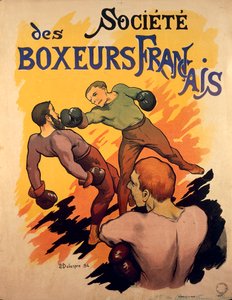 Societe des Boxeurs Francais, ranskalaiset nyrkkeilijät mainoskuvituksen Delaspre