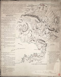 Korsikan saaren osan luonnos. tekijältä H. Dundas