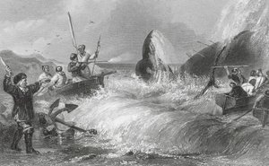 Valas rannalla (kaiverrus) tekijältä H. Melville