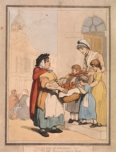 "Hot cross Bunns kaksi penniäkään Bunnia", levy VIII Lontoon huudot, 1799