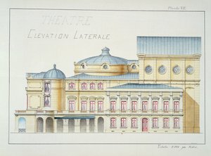 Lateral Elevation of a Theatre, levy VII mallifoliosta, n. 1870