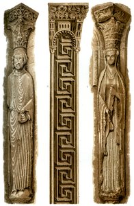 Le Mansin katedraalin ulkokoriste, Le Mans, Ranska, 1400-luku 1849.