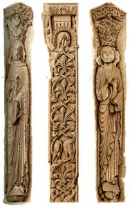 Le Mansin katedraalin ulkokoriste, Le Mans, Ranska, 1400-luku 1849.