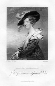 Lady Georgina Agar-Ellis, 1800-luku.