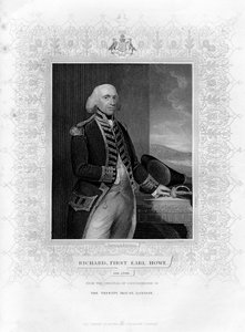 Richard Howe 1726-1799, 1. Earl Howe, englantilainen amiraali, 1800-luku. tekijältä H. Robinson