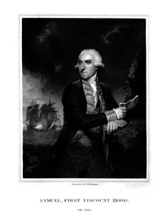 Samuel Hood, 1. varakreivi Hood, Britannian amiraali, 1831.