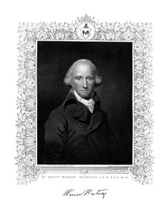 Warren Hastings, englantilainen hallintovirkailija Intiassa, 1800-luku. tekijältä H. Robinson