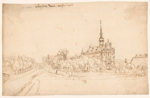 Roosendaelin luostari Walemissa puiden välissä tekijältä H. van Wel (attributed to)