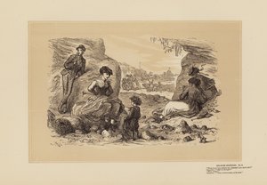 Merenrantaluonnoksia, nro 6, Ei hassumpi arvaus (kaiverrus) tekijältä Hablot Knight (1815 92) Browne