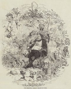 Jouluunelmamme (kaiverrus) tekijältä after Hablot Knight Browne