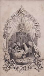 Samuel Pickwick ja Alfred Jingle, kuvitus Charles Dickensin romaanista Pickwick Papers (kaiverrus)