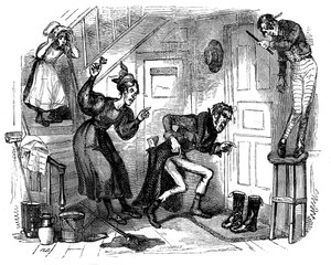 Charles Dickensin "The Old Curiosity Shop" tekijältä Hablot Knight Browne