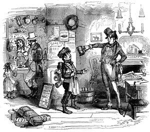 Charles Dickensin "The Old Curiosity Shop" tekijältä Hablot Knight Browne
