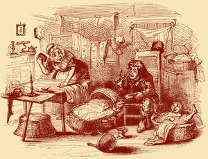 Charles Dickensin "The Old Curiosity Shop" tekijältä Hablot Knight Browne