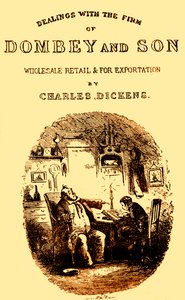 Charles Dickensin Dombey & Son. Nimilehti tekijältä Hablot Knight Browne