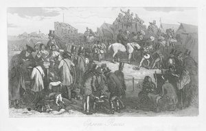Lontoon kadut: Epsom Races (kaiverrus).